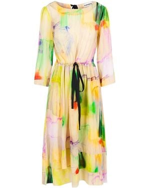 Klements Solstice Silk Dress - Yellow