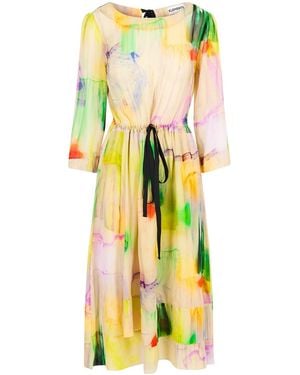 Klements Solstice Silk Dress - Yellow