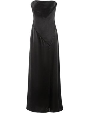 Aisl Strapless Fold Bodice Maxi - Black