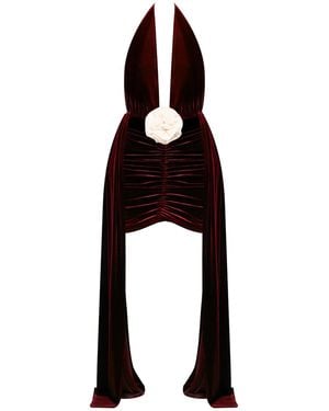 Nur Karaata The Heiress Burgundy Dress - Black