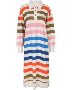 SUNSHINE TIENDA Confetti Stripe Juno Dress - Blue