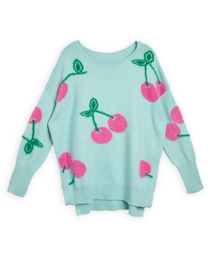 Saachi Whimsical Heart Mint Jumper - Blue