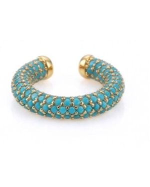 Jaredjamin Elara Cz Plated Ear Cuff - Blue