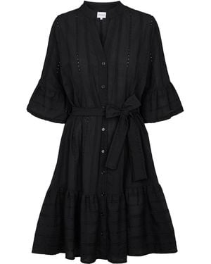 American Dreams Mona Cotton Dress - Black