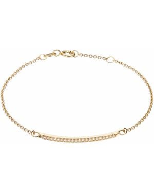 Lily & Roo Diamond Style Bar Bracelet - Metallic