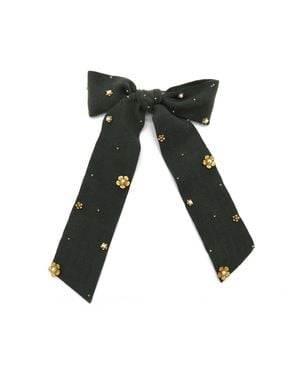 ADIBA Zinnia Handmade Barrette - Black