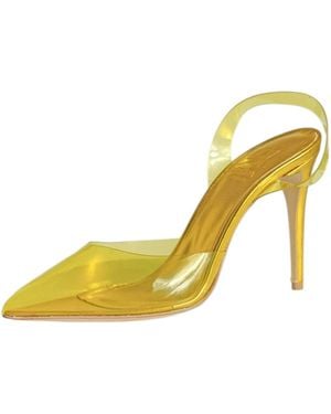 Aethra Shoes Atea Transparent Slingback - Yellow