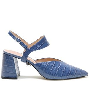 Alterre Croc Elsie V Mule - Blue