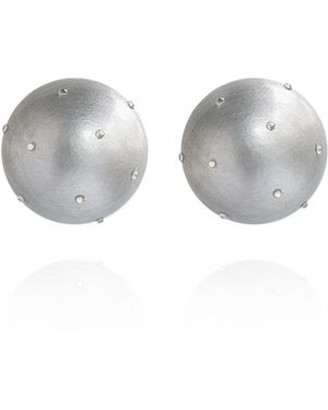 Saule Label Gaia Glam Midi Earrings - Gray
