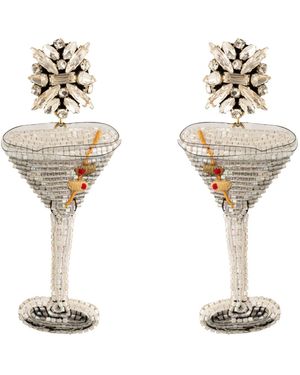 Mignonne Gavigan Neutrals Bemelmans Martini Earrings - White