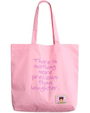 Lost Pattern The Voice Of Frida Cotton Tote Bag - Pink