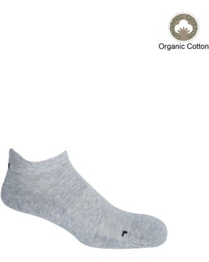 Peper Harow - Made in England Organic Trainer Sport Socks – - Grey