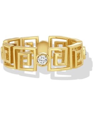 Jewelbird And Diamond S-Chain Ring - Metallic