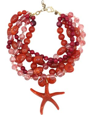 Sita Nevado Starf Necklace - Red