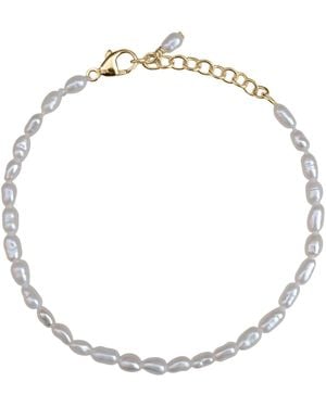 Kiri & Belle Kira Seed Pearl Filled Bracelet - Metallic