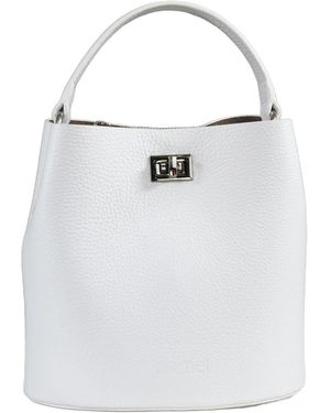 Hamel Atelier Riva Leather Crossbody Bag - White