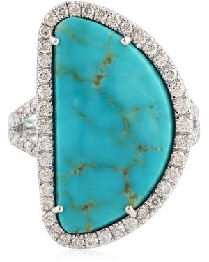 Artisan Diamond Statement Ring - Blue