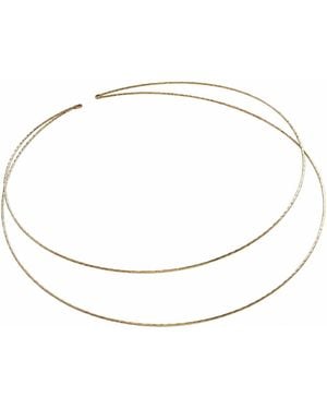 Rare Matters Jewelry Floating Double Wire Neck Collar - Metallic