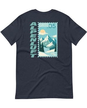 Anchor and Crew Higher Grounds Postmark Organic Cotton T-Shirt - Blue