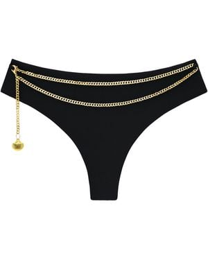 Adriana Pappas Designs Riviera Bottoms With Chain - Black