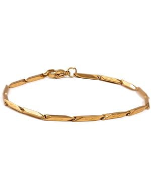 Ebru Jewelry Golden Strength Chain Bracelet - Metallic