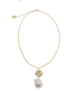 Saachi Baroque Garden Necklace - Natural