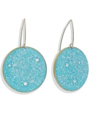 Kate Koel Dangling Circle Earrings - Blue