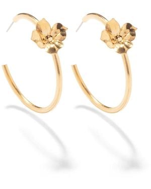 The Pink Reef Floral Hoop - White