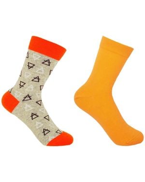 Peper Harow - Made in England Elements & Classic Socks Bundle - Orange