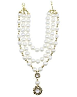 Bayemeyc Veloria Chunky Pearl Necklace - White