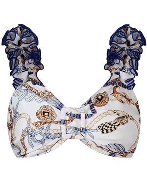 Nur Karaata Lily Tropezienne Top - Blue