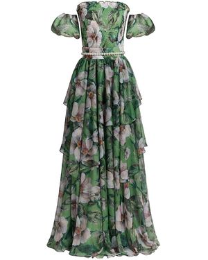 Nur Karaata Provence Poème Gown - Green