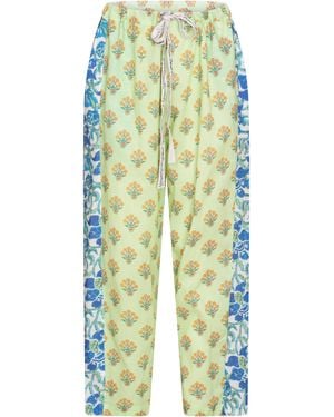 NoLoGo-chic Mix Match Fleurie & Bonbon Trousers Cotton Multi - Blue