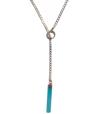 Babaloo And Jade Lariat Necklace - Metallic