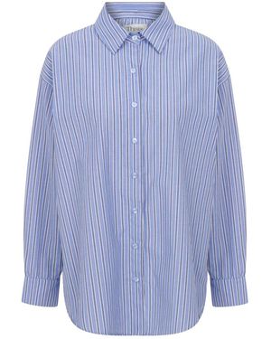 Thisisu Collection Skyline Stripes Shirt - Blue