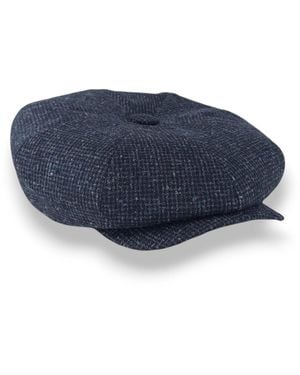 Mister Miller - Master Hatter Finch's Seas Oversized Bakerboy Cap - Blue