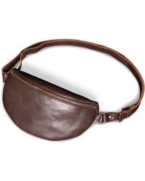 Hides Leather Co. Nexus Leather Travel Belt Bag - Brown