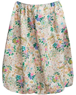 28Natelier Neutrals Carnival Skirt - Blue