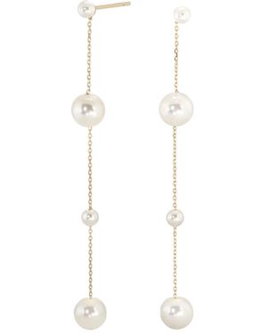 Minimalisa Concept Srl Pearl Drip Drop Earrings I - White