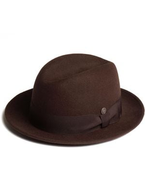 Dasmarca Hats Godfather Wool Felt Hat - Brown