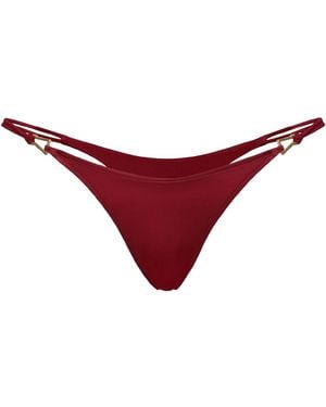Bianca Resortwear Rose Swim Bottom - Red