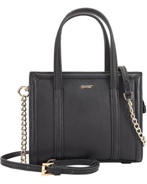 Paul Costelloe Betwa Leather Shoulder Bag - Black