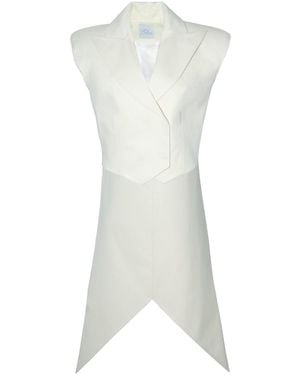 Vestiaire d'un Oiseau Libre Structured Tailcoat - White
