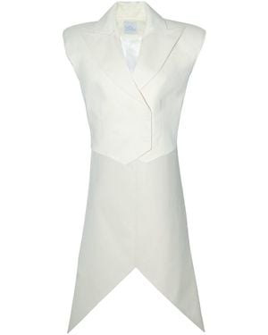 Vestiaire d'un Oiseau Libre Structured Tailcoat - White