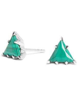 Kasun Trillion Earrings - Green