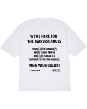 mysimplicated Oversized T-Shirt With Kindness Tag Design W - White