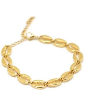 Salty Cali Puka Statement Bracelet - Metallic