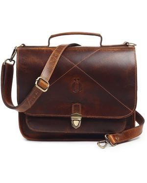 Dötch Leather Lana- Leather Saddle Bag - Brown