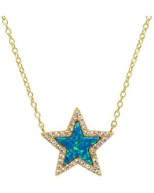 KAMARIA Opal Star Necklace - Blue