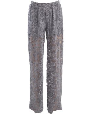 ARTISTA Flirt Lace Trousers - Grey